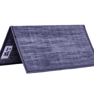 Grey w/ Grey Trim Light Skin Checkbook Cover Outside View